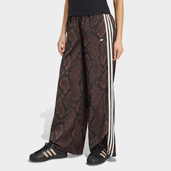 adidas Originals, Satin Wide-Leg Pants, brown