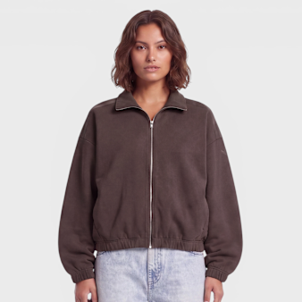 adidas Originals, Full Zip Sweatshirt Long Sleeve, brown