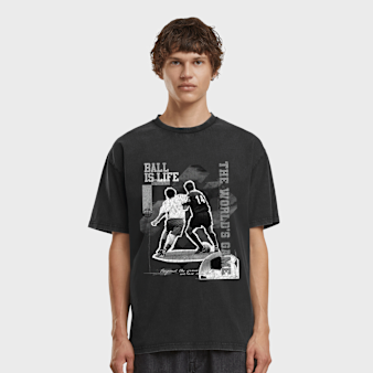 Mister Tee, Ball Is Life Vintage Oversize Tee, black