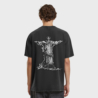 Mister Tee, True Faith Vintage Oversize Tee, black