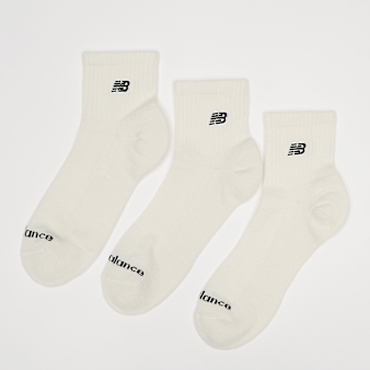 New Balance, 3 PACK - Black Patch Logo Seasonal Crew, beige
