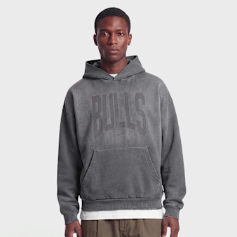 Nike, Chigaco Bulls MNK Therma-FIT SI Fleece Washed Hoodie, grey