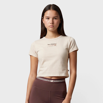 New Balance, Trackside Ringer T-Shirt, beige