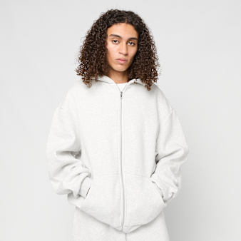 Urban Classics, Fluffy Zip Hoody, grey