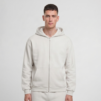 Urban Classics, Fluffy Zip Hoody, beige