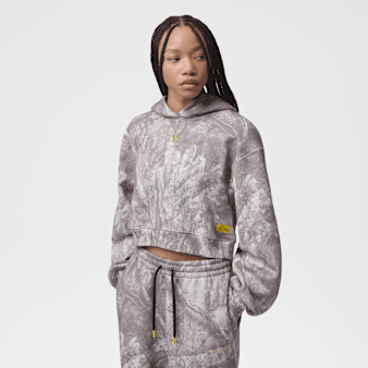 Jordan, Brooklyn Fleece Crop Realtree Pullover, grey