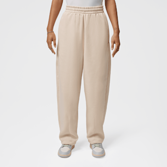 Jordan, Brooklyn Fleece Wide-Leg Pant, beige