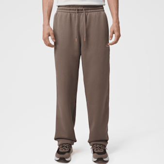 Jordan, Brooklyn Statement Fleece Open-Hem Pants, brown