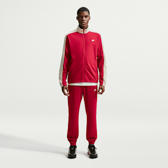 Nike  , Club Poly-Knit Tracksuit, red