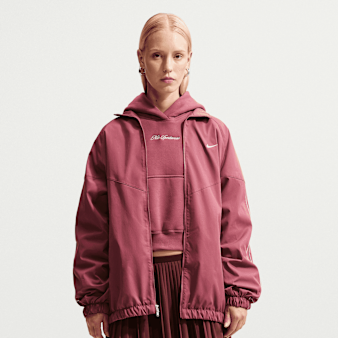 Nike  , Studio Fleece Medium Weight Crop Hoodie, light pink