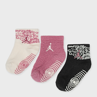 Jordan, 3 PACK - Infant/Toddler Floral Lace Quarter, multi-colour