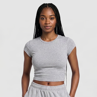 Urban Classics, Ladies Super Slim Short Sleeve Tee, grey