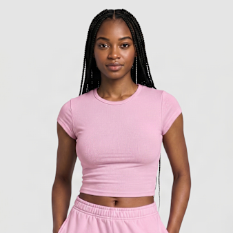 Urban Classics, Ladies Super Slim Short Sleeve Tee, light pink