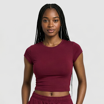 Urban Classics, Ladies Super Slim Short Sleeve Tee, red