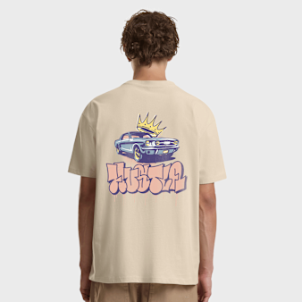 Mister Tee, Crown Car Oversize Tee, beige