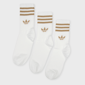adidas Originals, 3 PACK - 3 Stripes Crew, white