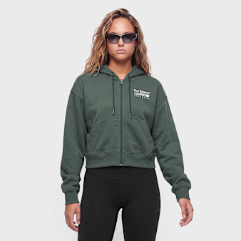 New Balance, Trackside Fleece Full Zip, green