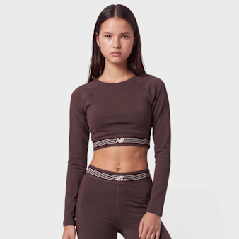 New Balance, AC Fitted Long Sleeve, Red
