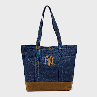 New Era, MLB New York Yankees Suede Denim Tote, blue