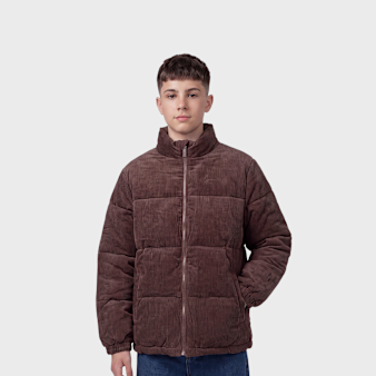 Karl Kani, Signature Corduroy Puffer Jacket, brown