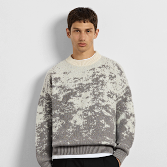 Burocs, Pixel Knit Sweater, grey