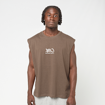 K1X, Tag Logo Sleeveless Tee, brown