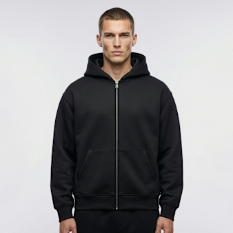 Urban Classics, Heavy Scuba Zip Hoody, black