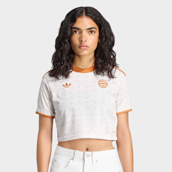 adidas Originals, adidas x FC Bayern x MCM Cropped Jersey, beige