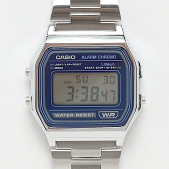 CASIO, A158WEA-2EF, blue