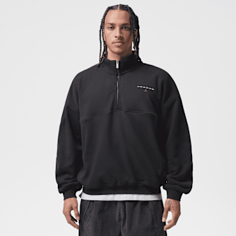 Nike, Flight Fleece Quarter-Zip Low Brand, black