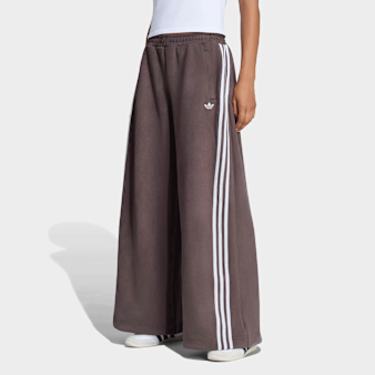 adidas Originals, Faux Suede Trackpants, brown