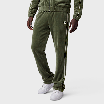 Karl Kani, OG Velour Straight Leg Trackpants, green