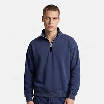 Urban Classics, Fluffy Loose Fit Troyer, blue
