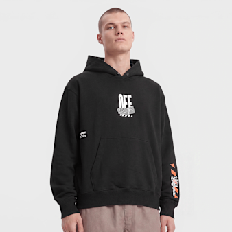 Off-White, Off Active Duct Tape Hoodie, black