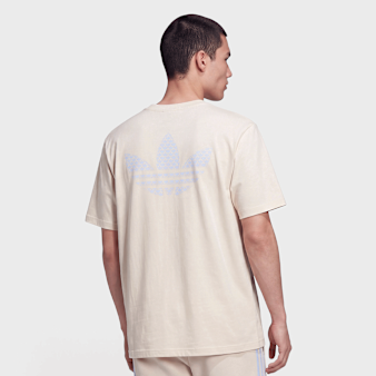 adidas Originals, Mono Big Trefoil T-Shirt, beige