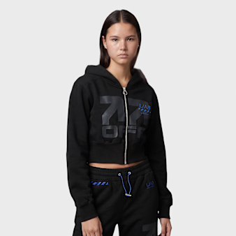 Off-White, crop boxy jacket black night, Undefined Color