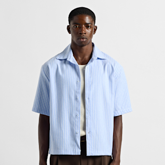 Burocs, Boxy Shortsleeve Shirt, blue