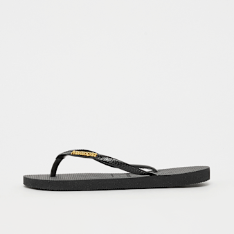 Havaianas, Slim Logo Metalic, black