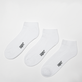 SNIPES, 3 PACK - LoCut Socks, white
