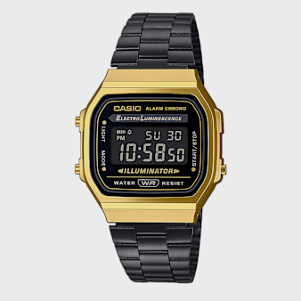 CASIO, A168WEGB-1BEF, black