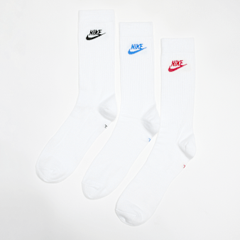 Nike, 3 PACK - Sportswear Everyday Essential Crew Socks, white
