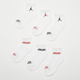 Jordan, 6 PACK - Legend Ankle Socks, white