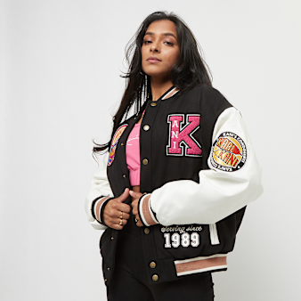 Karl Kani, Retro Patch Oversized Block College Jacket, black