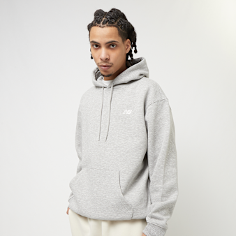New Balance, Small Logo Brushed Hoodie, grey