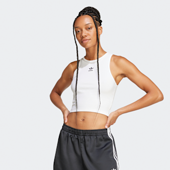 adidas Originals, Essential Ribbed Tanktop, white