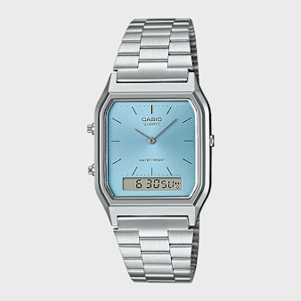 CASIO, AQ-230A-2A1MQYES, silver