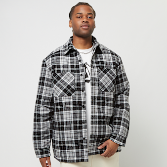 Urban Classics, Padded Checked Shirt Jacket, black