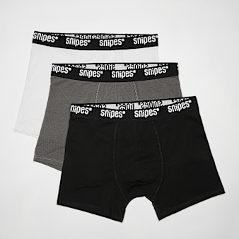 SNIPES, Black Tape 3er Pack Briefs Boxershorts black, white, grey, multi-colour