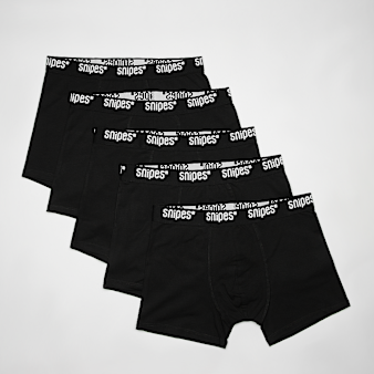 SNIPES, 5 PACK - Black Tape Briefs Boxershorts, black