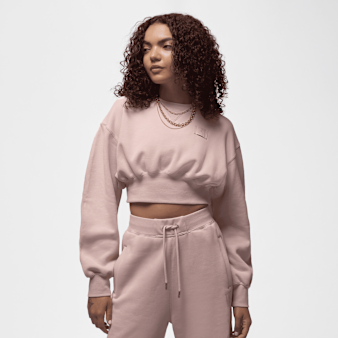 Jordan, Flight Fleece Kurz-Sweatshirt, light pink